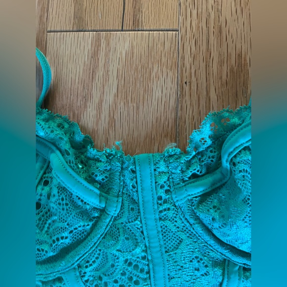 PRINCESS POLLY LACE CORSET TOP (XS/S, GREEN) - Picture 3 of 6